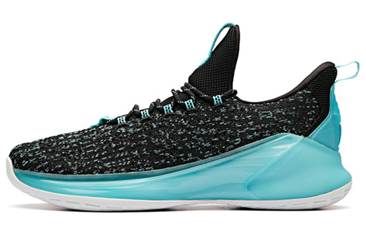 Anta Light Cavalry 4 Slip Resistant Abrasion Resistant Low top Basketball Shoes Men’s Black Blue White