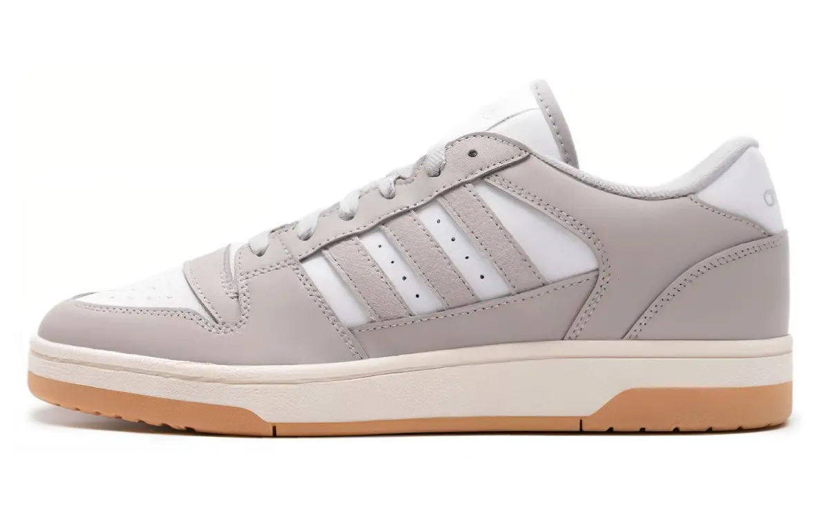 Adidas TURNAROUND Low Slip Resistant Abrasion Resistant Low top Basketball Shoes Unisex Gray White