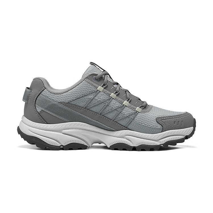 Skechers VIGOR At Slip Resistant, Abrasion Resistant, Height Increasing Grip Low top Hiking Shoes Men’s Gray