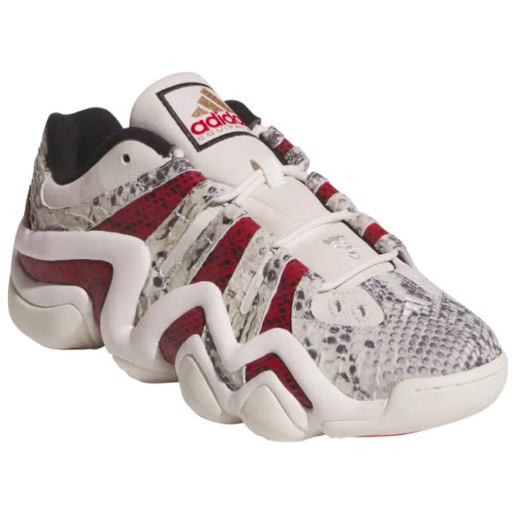 Adidas Crazy 8 Slip Resistant Abrasion Resistant Low top Basketball Shoes Unisex Beige Red