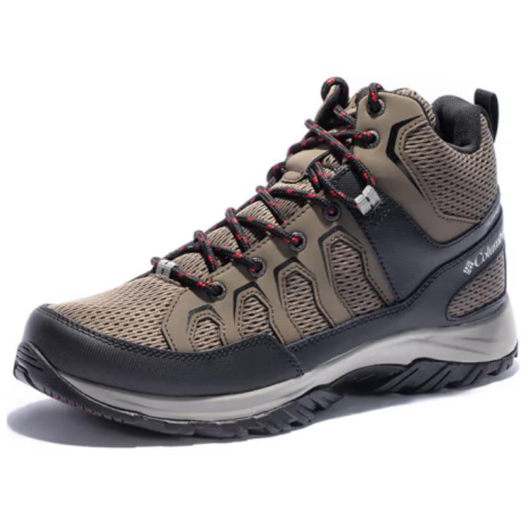 Columbia Slip Resistant Abrasion Resistant Mid top Hiking Shoes Men’s Brown
