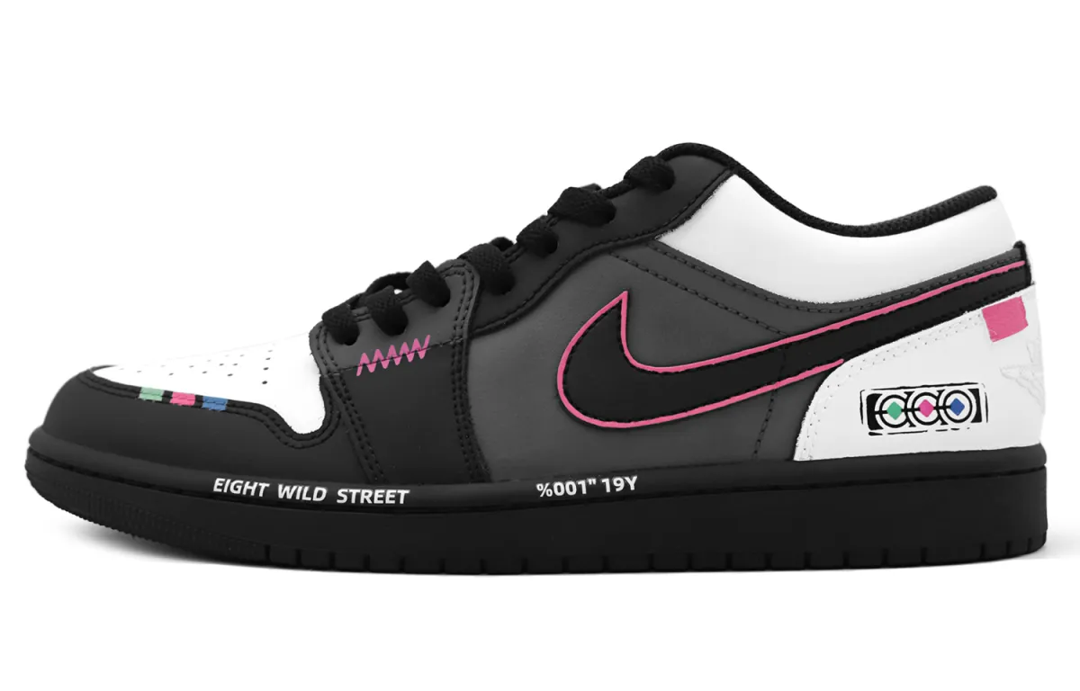 Jordan Air Jordan 1 Vintage Basketball Shoes Men's Low-top Black/White