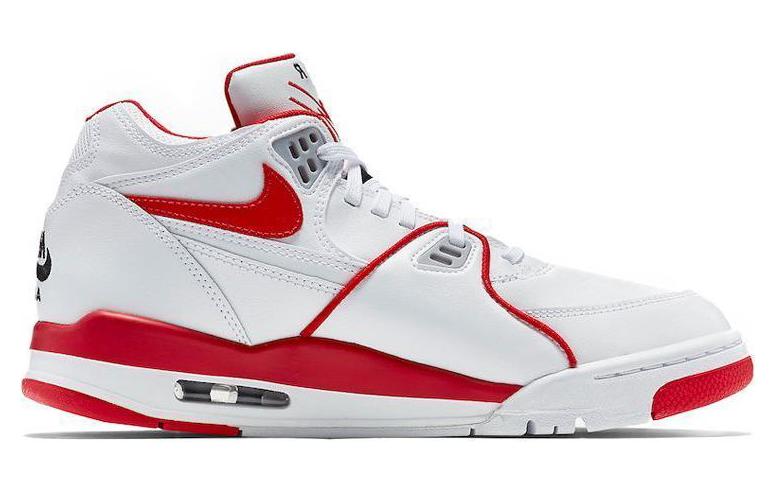 Кроссовки Nike Air Flight 89 (бело-красные) — фото 2