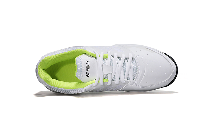 YONEX Lu Slip Resistant Abrasion Resistant Low top Tennis Shoes Unisex White Lime