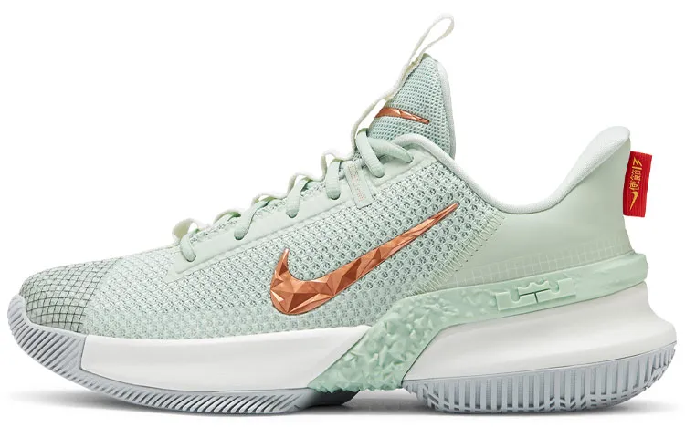 Nike Ambassador 13 Textile, TPU Low top Performance Basketball Shoes Men's Green
