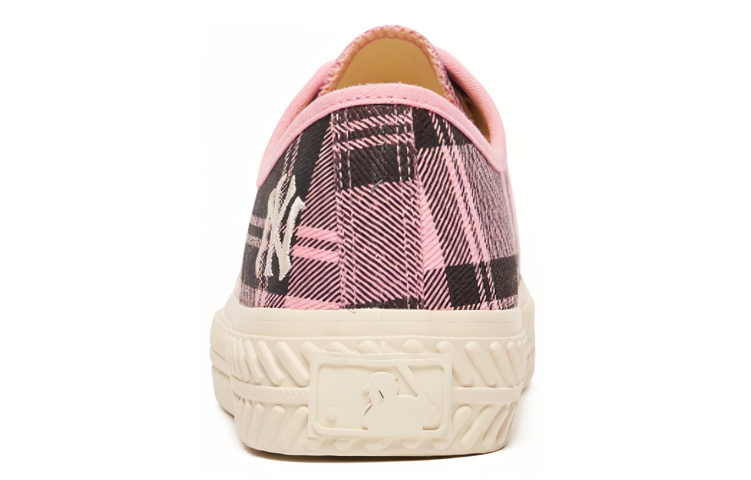 MLB Playball Slip Resistant Abrasion Resistant Slip Resistant Abrasion Resistant Low top Canvas Shoes Unisex Pink