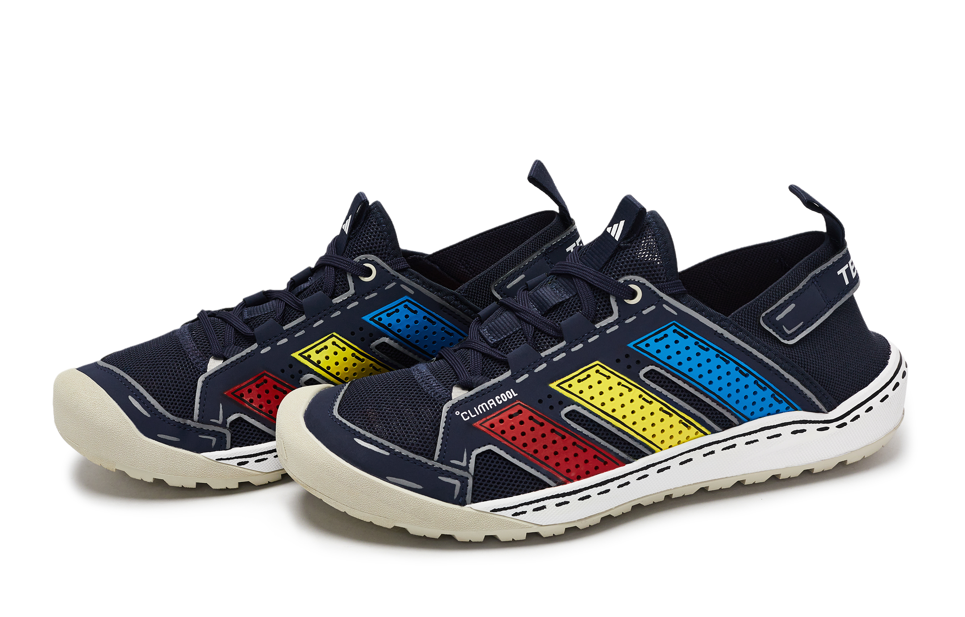 Adidas DAROGA 25 REGO Hot Dog, Mondrian Abrasion Resistant Low top Mountaineering Hiking Shoes Unisex