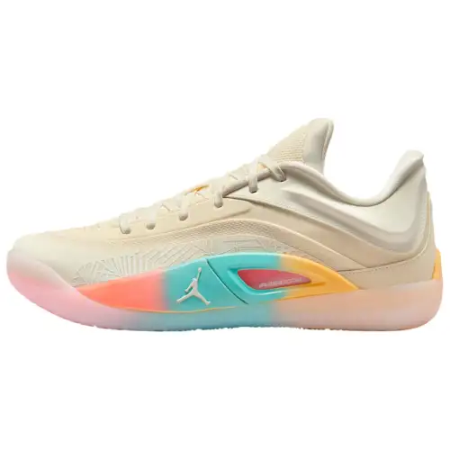 Jordan Zion 4 Slip Resistant Abrasion Resistant Low top Basketball Shoes Men's Tan