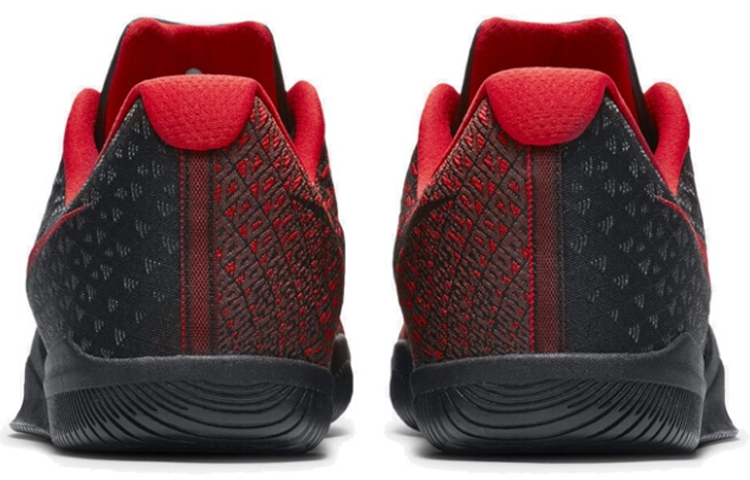 Мужские кроссовки Nike Mamba Instinct ep 'university red' (черно-красные) — Чёрныйкрасный — фото 4