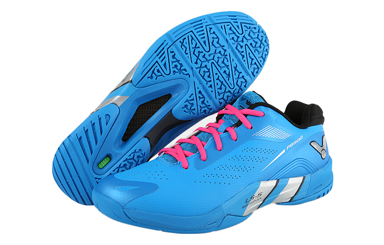 VICTOR Comfortable Slip Resistant, Abrasion Resistant, Breathable Low top Badminton Shoes Unisex Blue