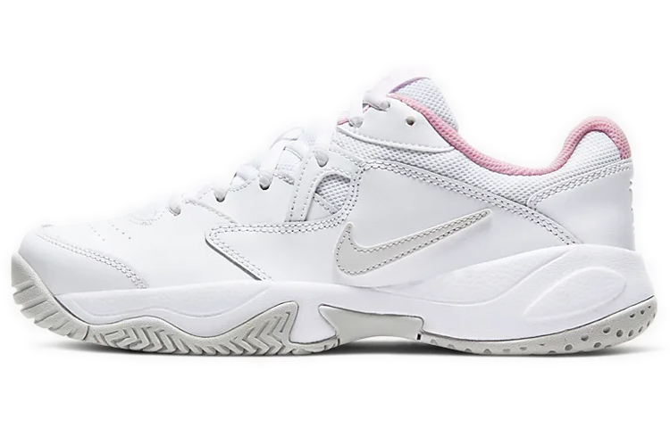 Nike Court Lite 2 Comfort Low Top Tennis Shoes Women's White Pink