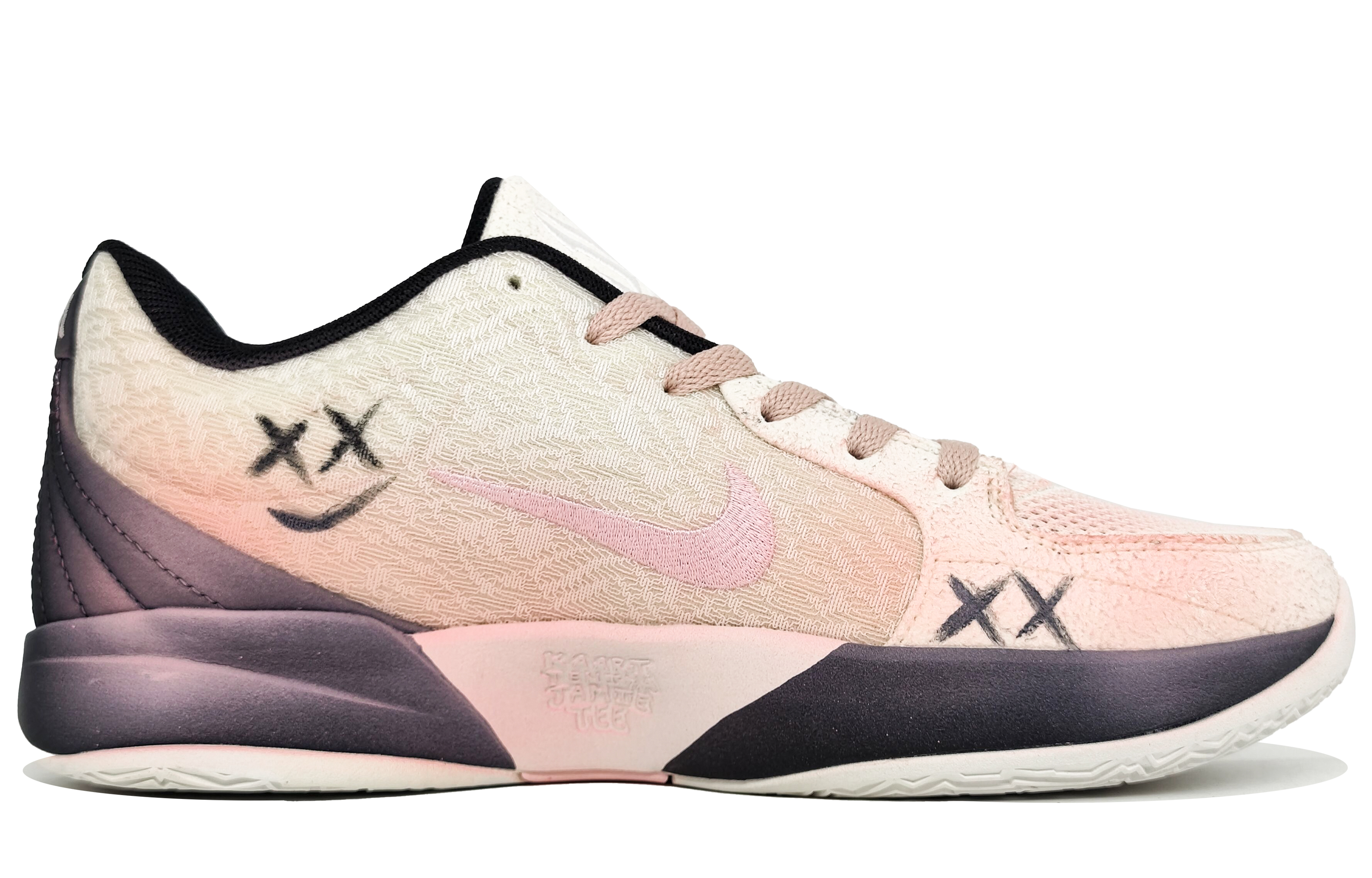 Nike Ja Morant 2 Abrasion Resistant Low top Basketball Shoes Unisex Energetic Pink