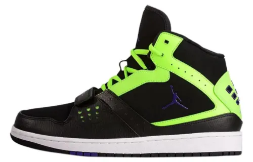 Air Jordan 1 Flight Strap 'Black Flash Lime'