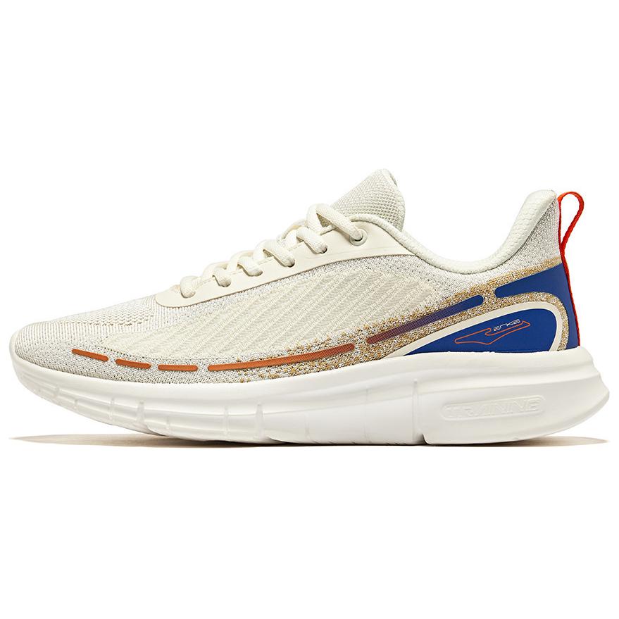 Erke Cushioning, Wear Resistant Low top Training Shoes Men’s White Orange Blue
