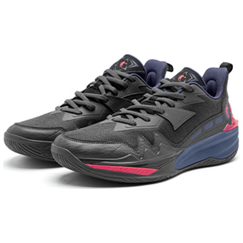 QIAODAN Prickle 8 TEAM Cushioning Slip Resistant Coverage Cushioning Slip Resistant Coverage Low top Basketball Shoes