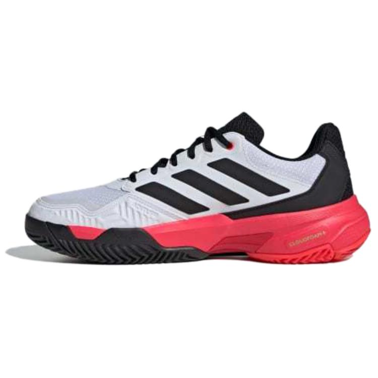 Adidas CourtJam Control 3 'White Black Lucid Red'