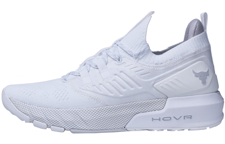 Under Armour Project Rock 3 Simple Casual Low-top Training Shoes Pure White