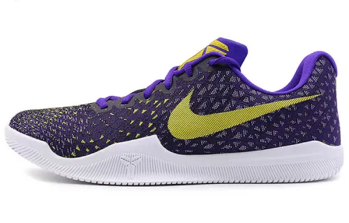 Nike Mamba Instinct instinct 3 ep fabric synthetic leather, comfortable and versatile, shock-absorbing, non-slip and wear-resistant, low-top retro basketball shoes, men's white and purple