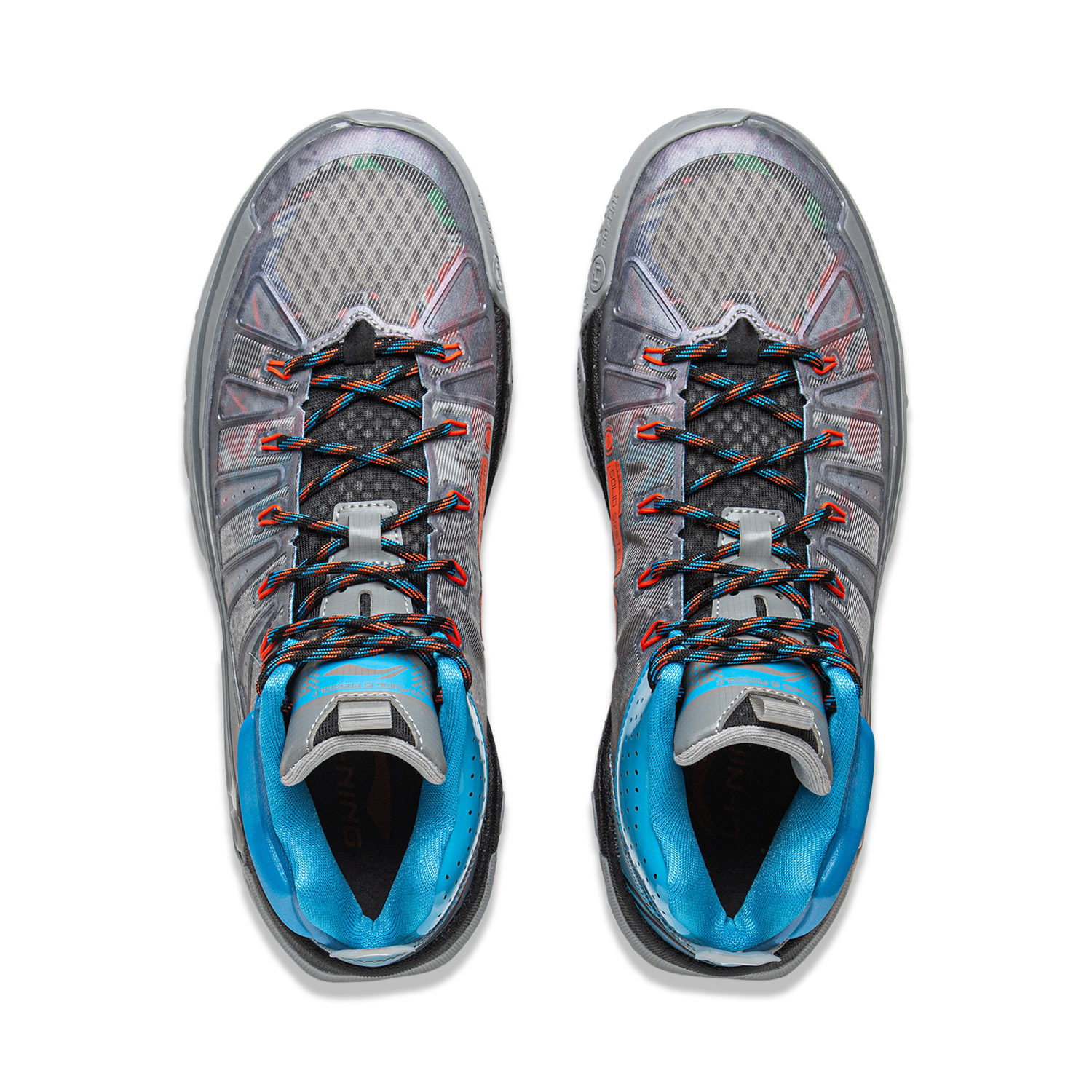 Li Ning Jie Ao 2High Basketball Shoes Men’s High Top Shark Gray/Black