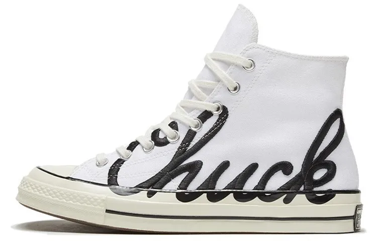 Chuck 70 Converse High 'Scripted Signature Print - White Egret'