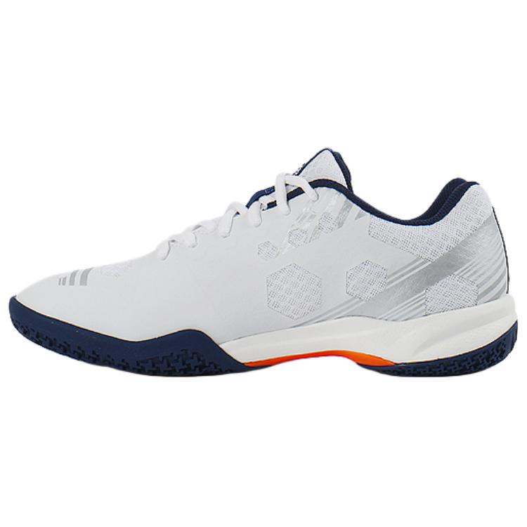 YONEX Cushioning Abrasion Resistant Coverage Low top Badminton Shoes Unisex White Blue Orange