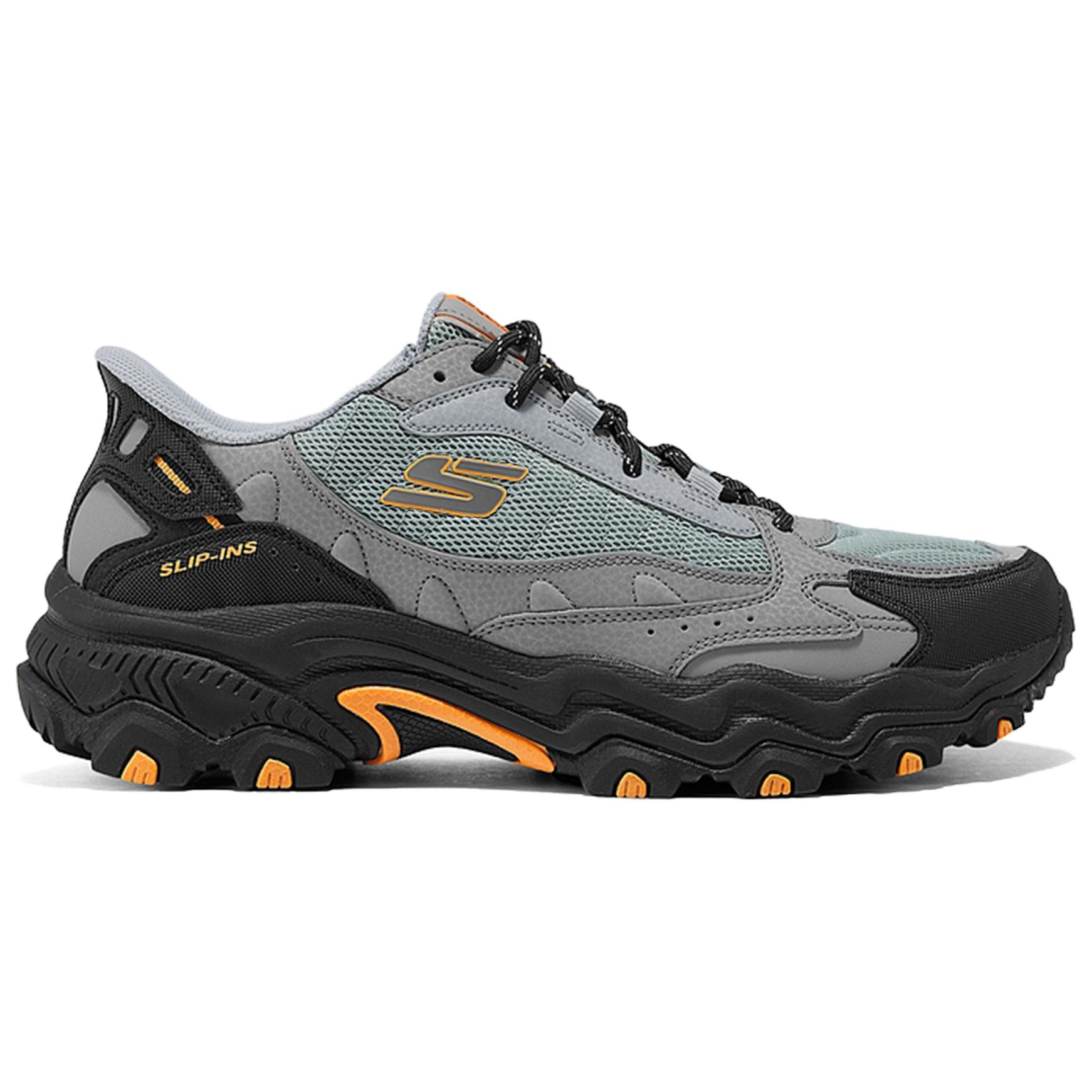 Skechers OUTDOOR Cushioning Slip Resistant Abrasion Resistant Breathable Grip Low top Mountaineering Shoes Men’s Gray
