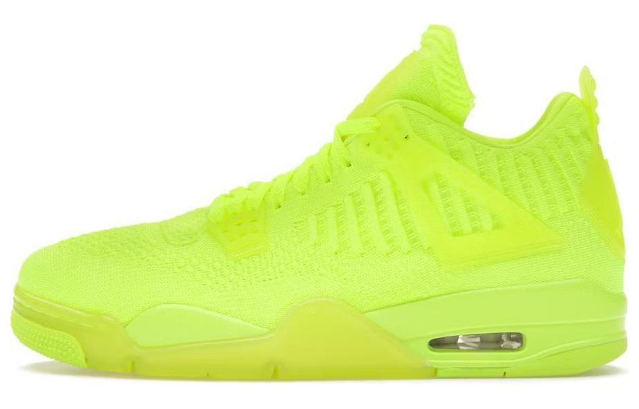 Мужские кроссовки Jordan Jordan Air Jordan 4 Retro Flyknit Volt OG (салатовые)