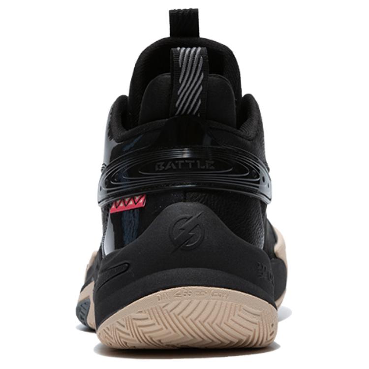 QIAODAN Broken Shadow 5 Cushioning Slip Resistant Abrasion Resistant High top Basketball Shoes Men’s Black