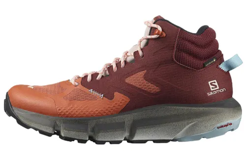 SALOMON Predict Hike Mountaineering & Hiking Shoes Women's Mid Top Orange Red