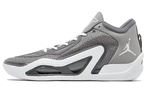 Jordan Tatum 1 'Cool Grey' Cushioning Mid top Basketball Shoes Men's Gray White