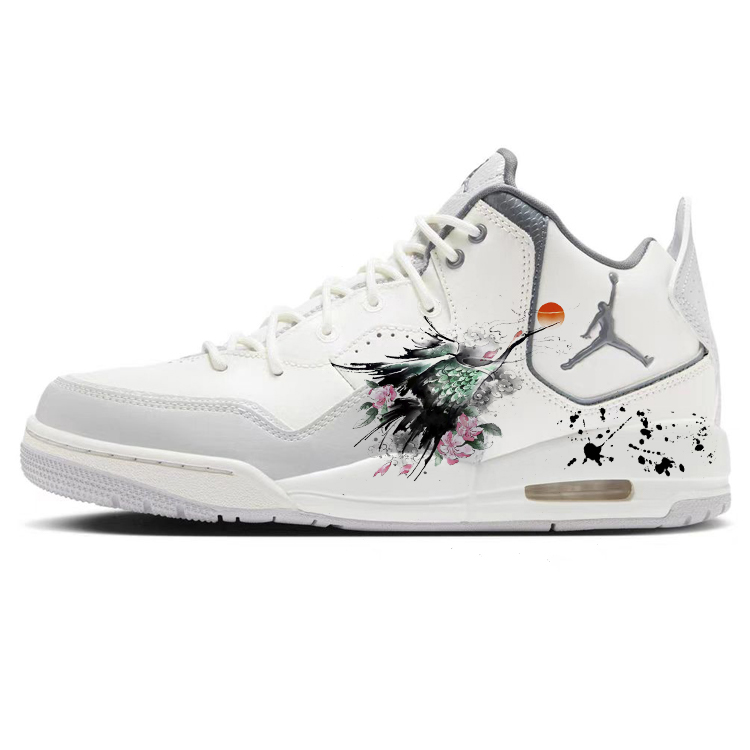 Jordan Courtside 23 Vintage Basketball Shoes Men’s Mid Top White/Gray