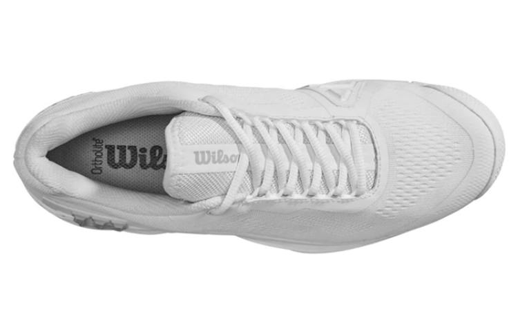 Wilson Rush Pro 4.0 Artificial Turf Cushioning, Wear Resistant Low top Tennis Shoes Men’s Ivory White