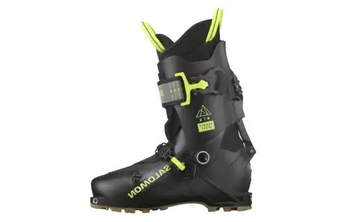 SALOMON Thermal Abrasion Resistant Knee High Snow Boots Men's Black Yellow