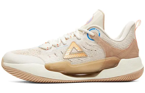 PEAK Sharp Speed, P MOTIVE Midsole, Sand Dune TPU Cushioning Slip Resistant Coverage Impact Resistant Rebound Low top