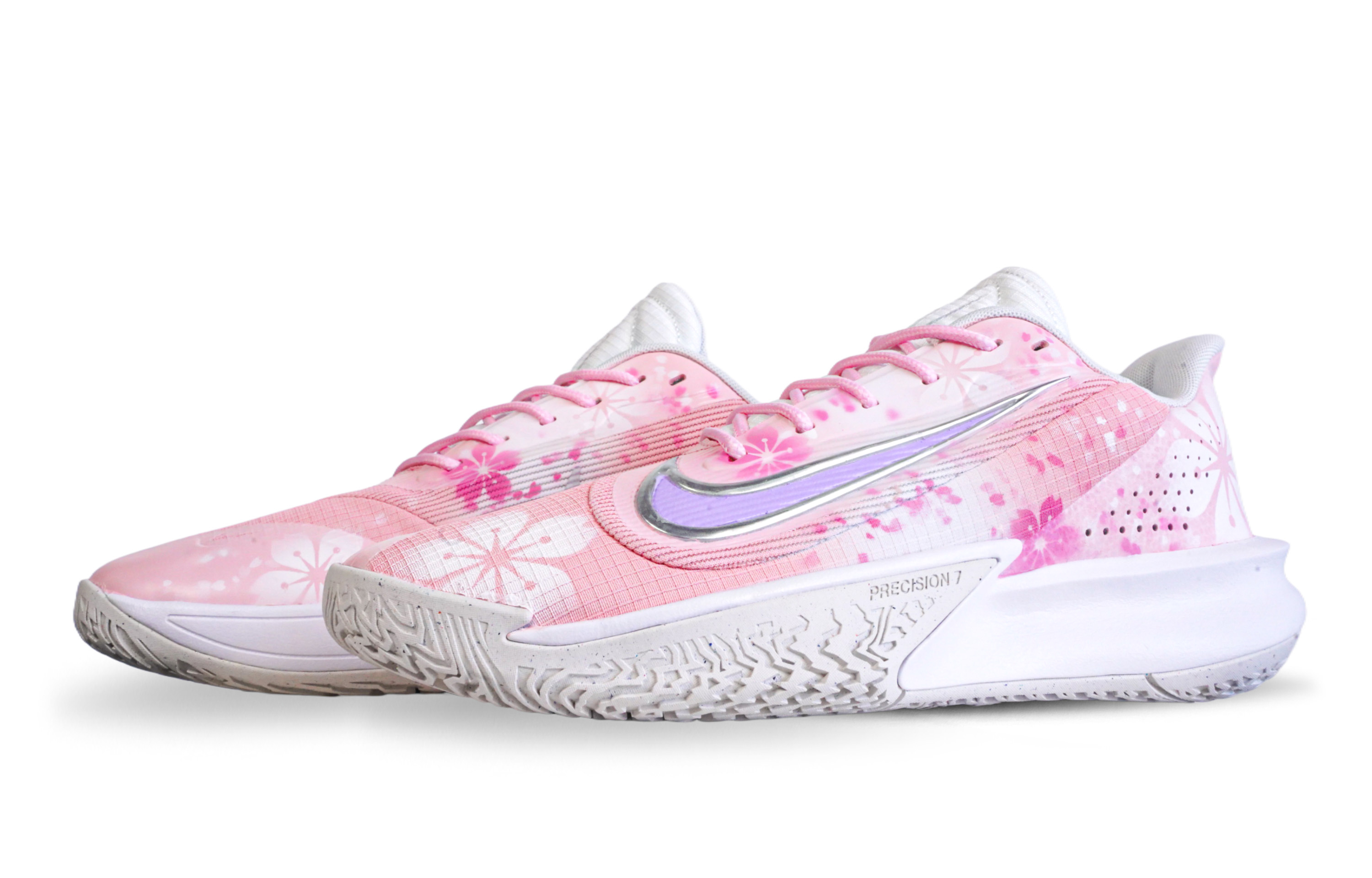 Nike Precision 7 Low top Basketball Shoes Unisex Pink