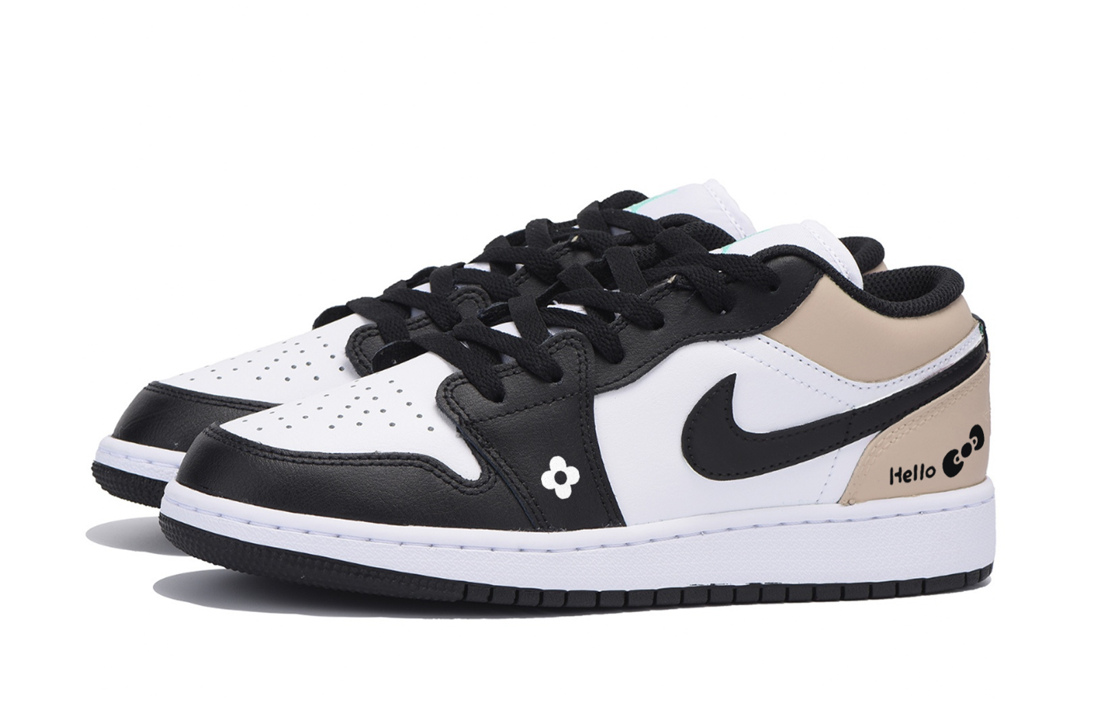 Jordan Air Jordan 1 Sweet, Cool, And Vintage, Special Shoe Box Low top Vintage Basketball Shoes Men’s White Brown