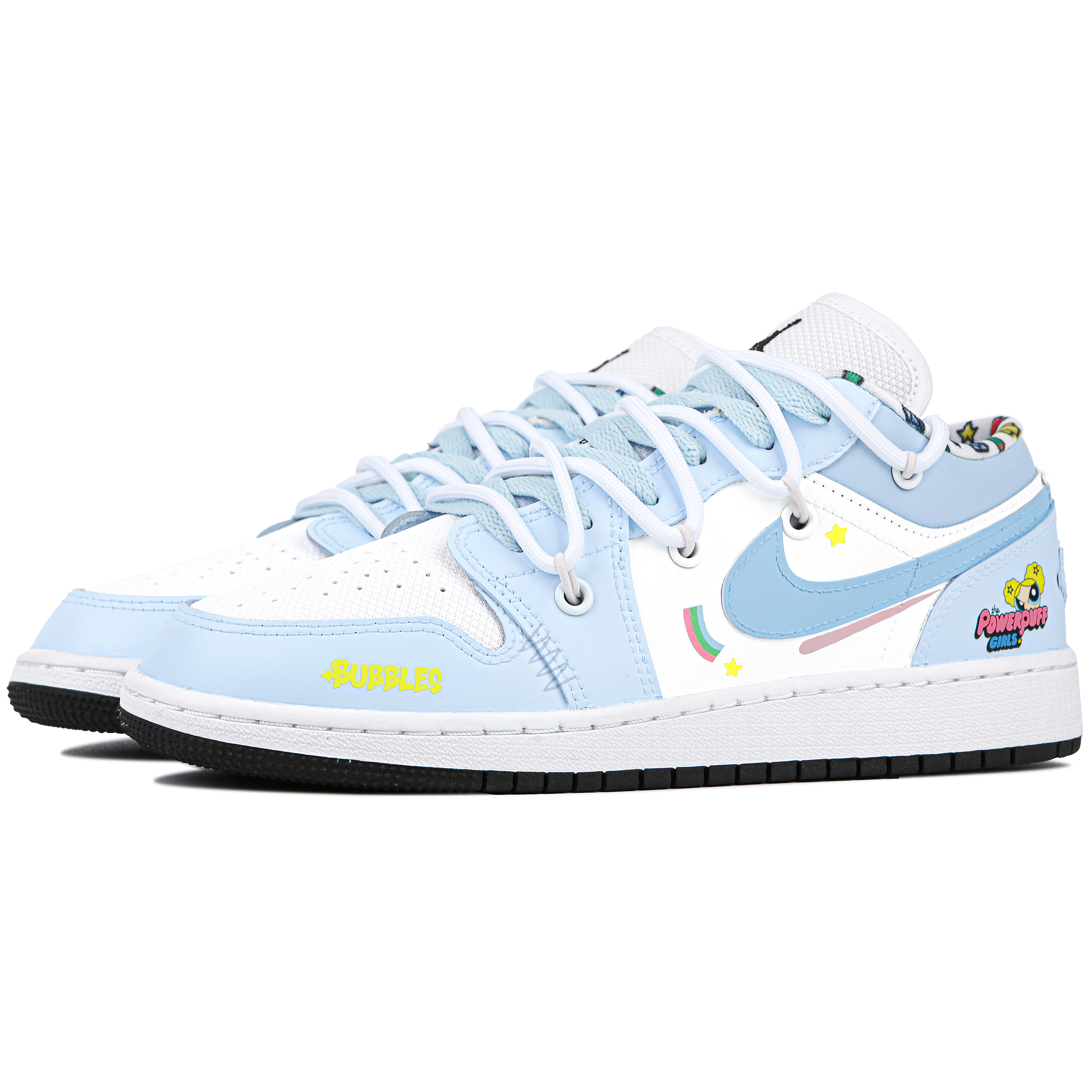 Jordan Air Jordan 1 Low Dusty Blue Policewoman Cushioning Slip Resistant Abrasion Resistant