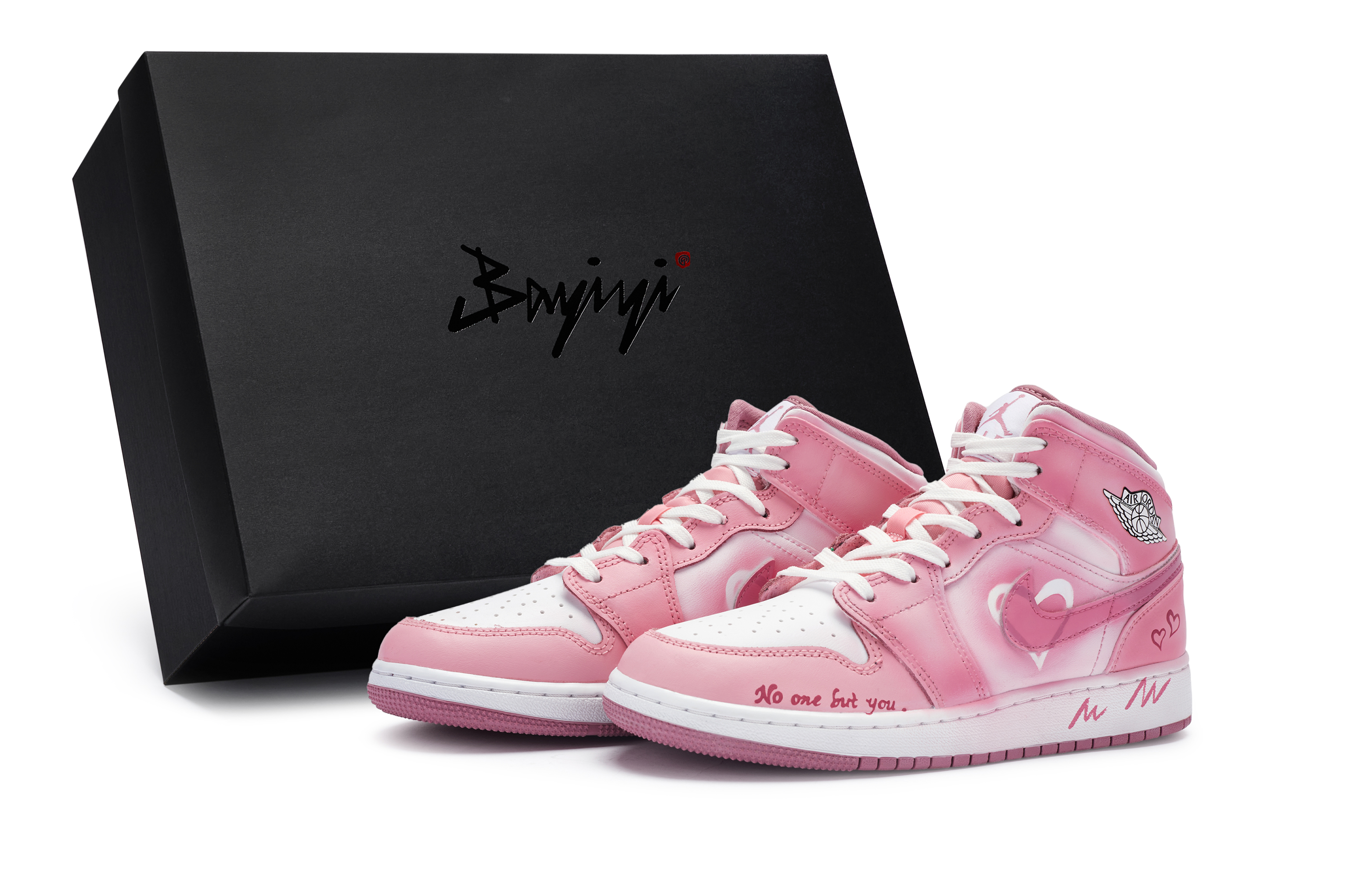 Jordan Air Jordan 1 811 Manufacturing, Love Grows Stronger, Special Shoe Box Slip Resistant Abrasion Resistant