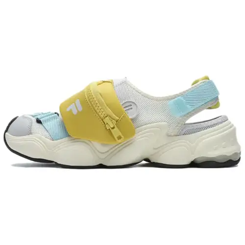 FILA FUSION TENACITY Beach Sandals Women's White Gray Yellow