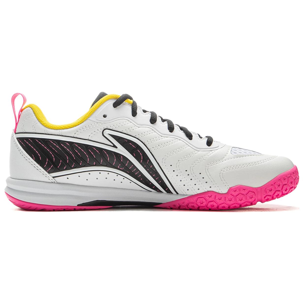 Li Ning Slip Resistant And Abrasion Resistant Coverage Training Scenario Low top Table Tennis Shoes Unisex White Black