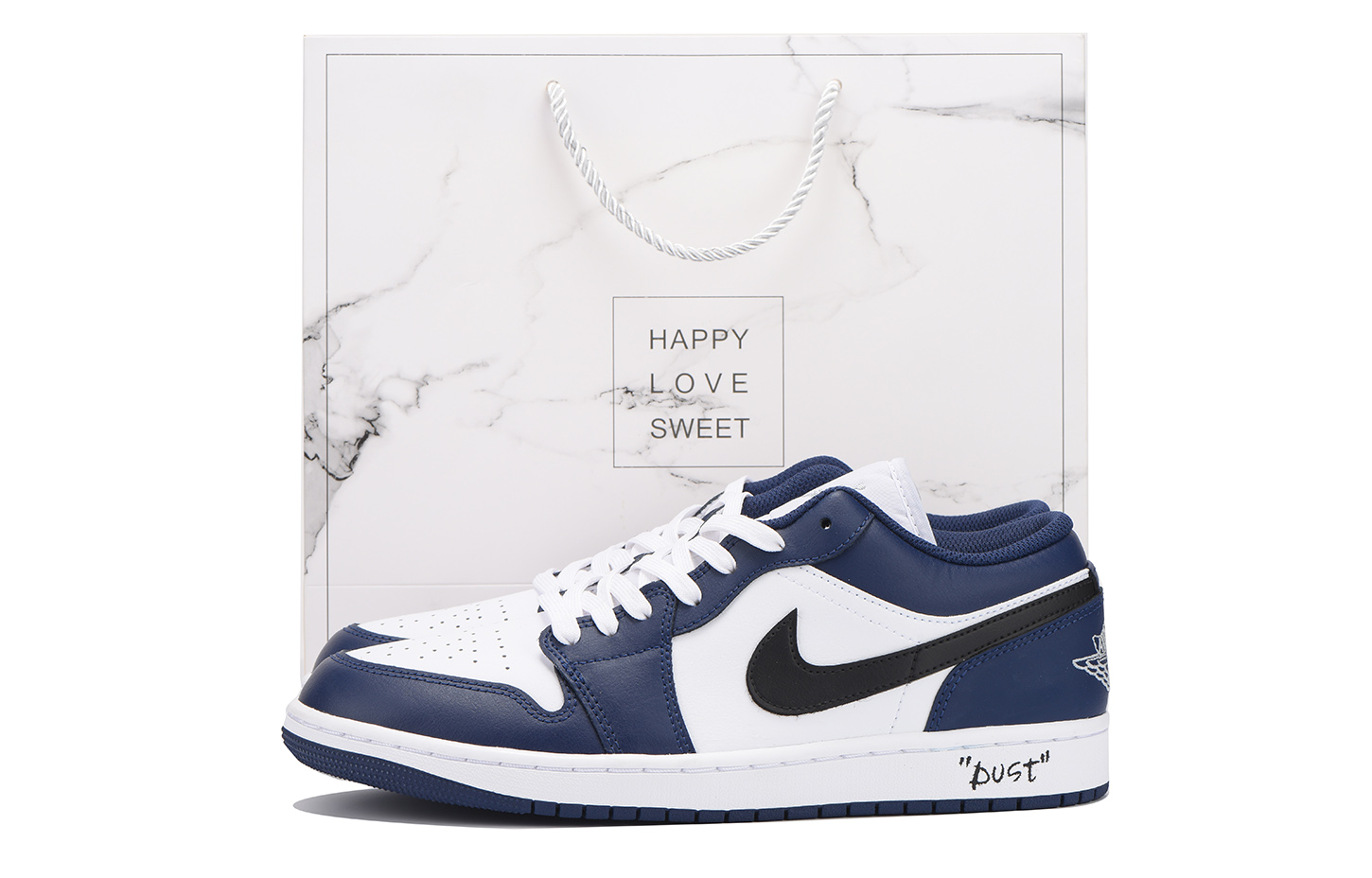 Jordan Air Jordan 1 Vintage Basketball Shoes Women’s Low Top White Blue