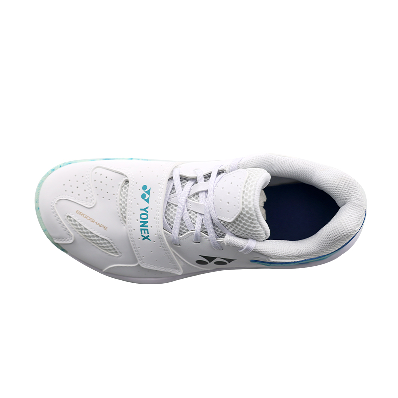 YONEX Textile, Synthetic Leather Cushioning Slip Resistant Breathable Coverage Low top Badminton Shoes Unisex Cyan