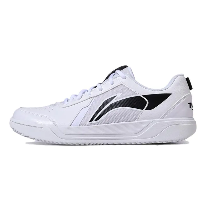 Li Ning Slip Resistant Abrasion Resistant Support Low top Tennis Shoes Unisex White