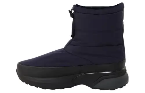 DESCENTE Thermal Waterproof Cushioning Height Increasing Crew Snow Boots Unisex Blue