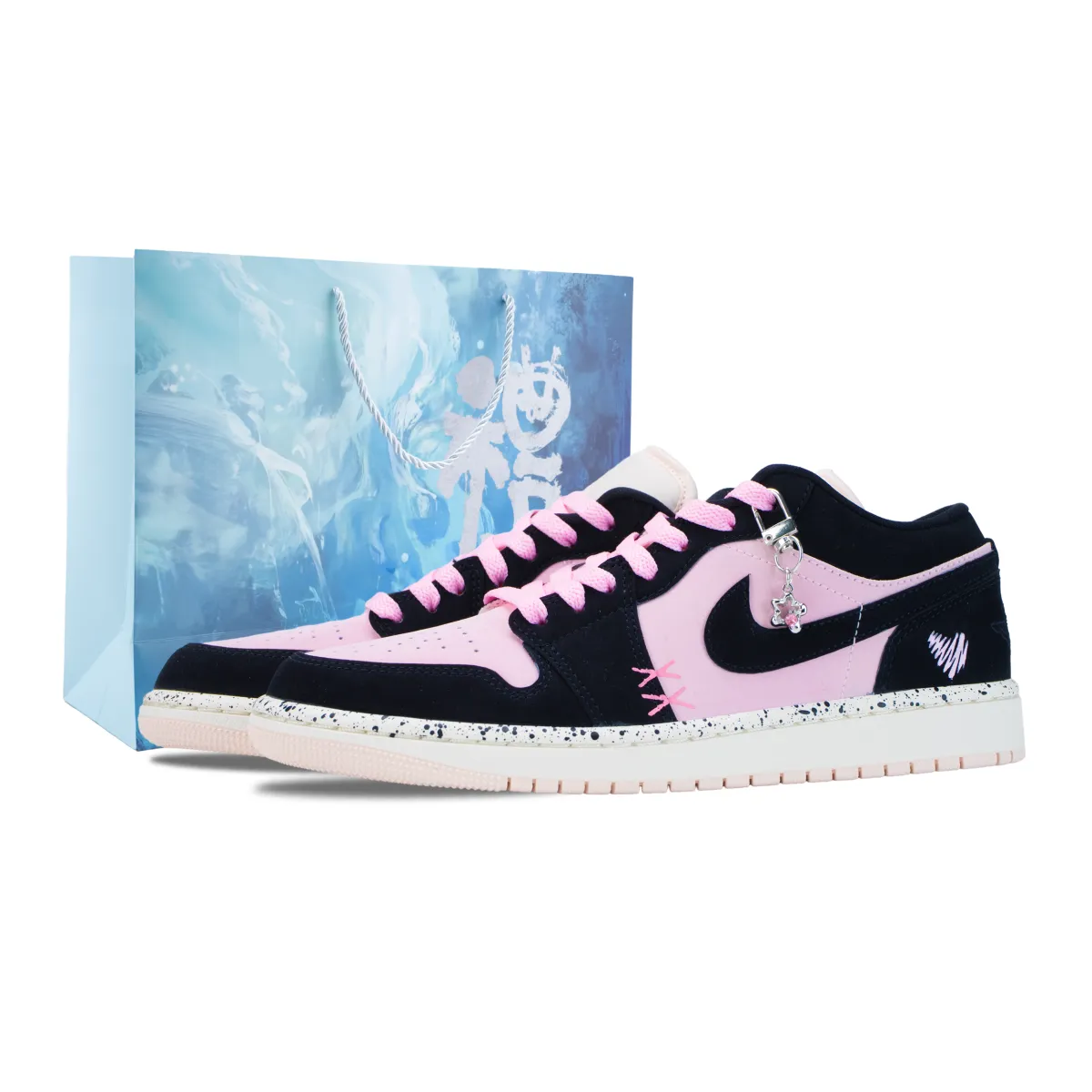 Jordan Air Jordan 1 Berry Pink Cheese Cushioning Abrasion Resistant Cushioning, Wear Resistant Low top