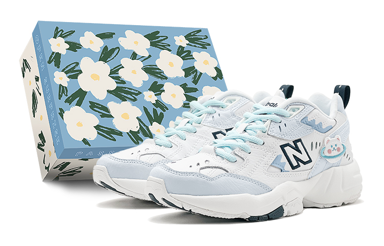 New Balance NB 608 V1 Romantic Night Orchid, Ice Blue Bear, Vintage, Height Increasing Slip Resistant Slip Resistant