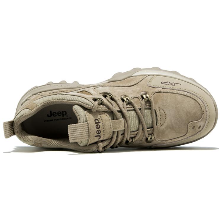 Jeep Abrasion Resistant Abrasion Resistant Low top Mountaineering Shoes Men’s Light Khaki