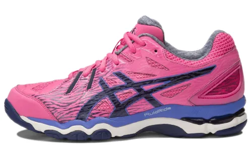 Asics Gel-Netburner Super 6 comfortable and wear-resistant low-cut sports volleyball shoes for women, rose pink and black