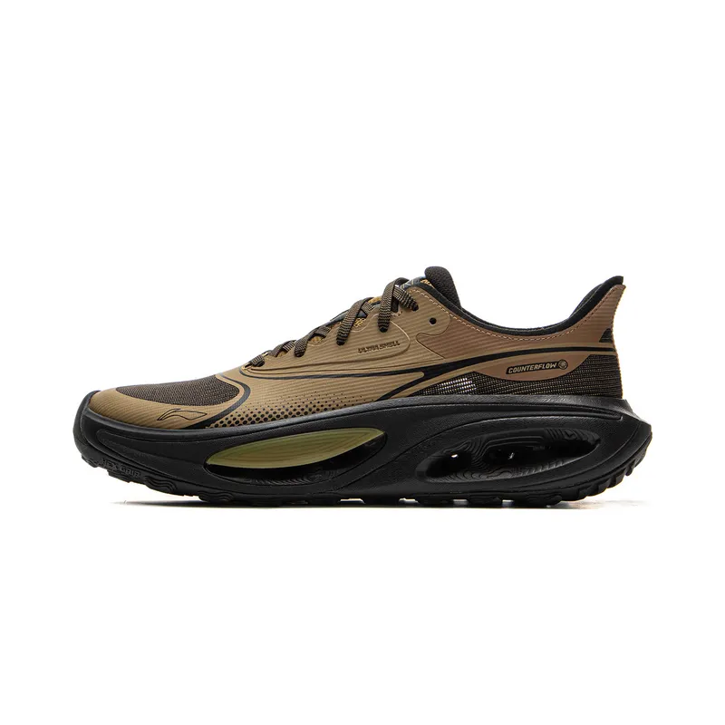 Li Ning Outdoor CF Tracing Low top Hiking Shoes Unisex Yellow Walnut Brown