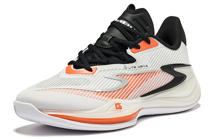 Erke Qian Xun V2 Cushioning Abrasion Resistant Cushioning, Wear Resistant Mid top Basketball Shoes Men’s Swan Colorway